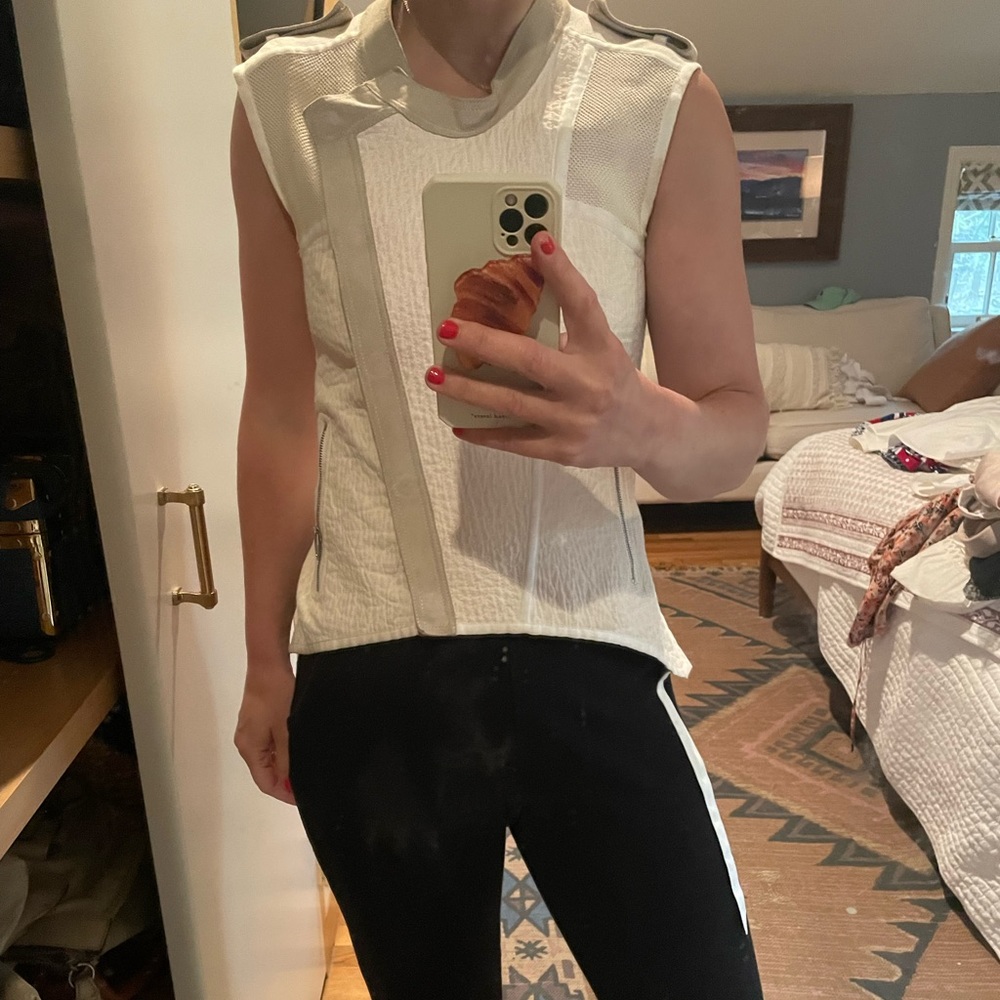 Alexander Wang Suede and Cotton Vest